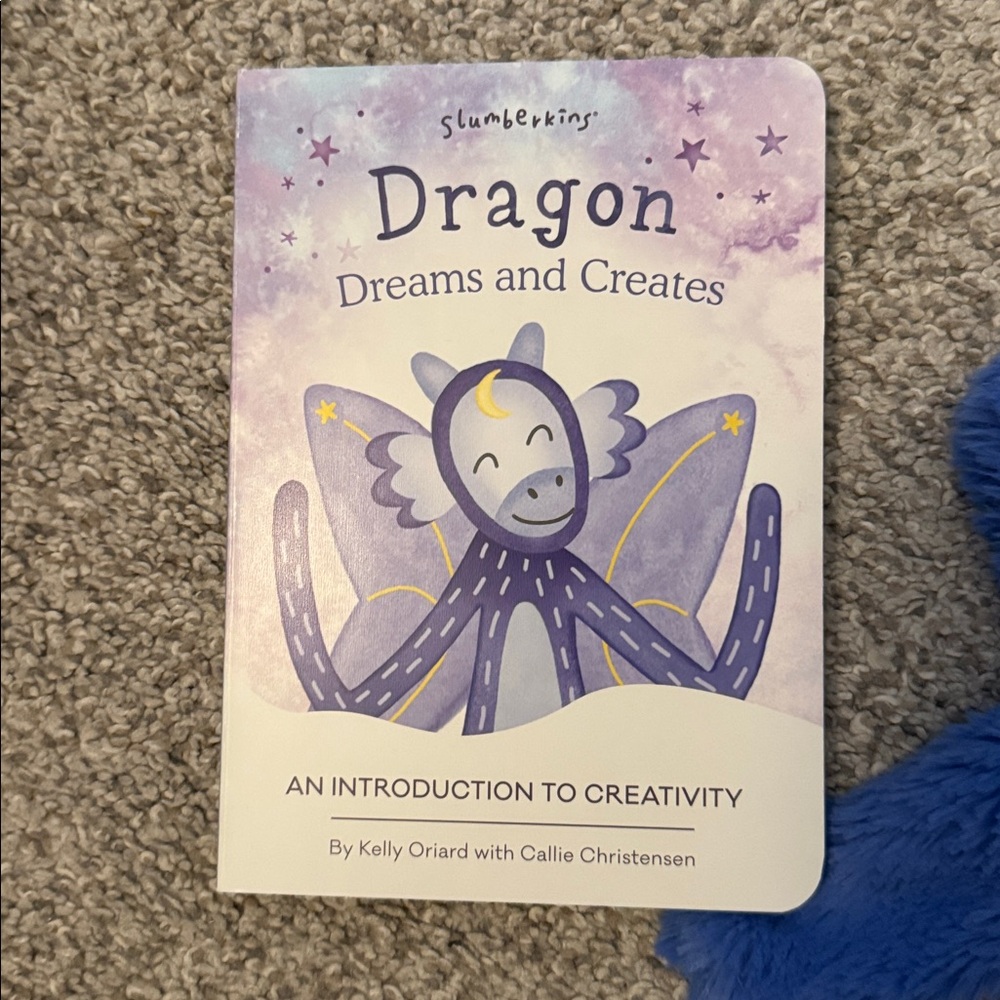 Slumberkins Dragon Snuggler Lovey for Kids with matching book set - Picture 2 of 5